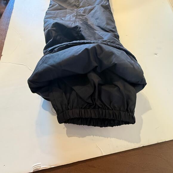 Y2K Snuggler Black Ski Overalls Women’s 14 Puffer Nylon Snow Bibs Retro - Picture 7 of 10